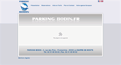 Desktop Screenshot of bodin-parking.com