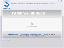 Tablet Screenshot of bodin-parking.com